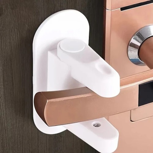 UNBRANDED Ασφάλεια πορτών & ντουλαπιών AG442A, 5x12cm, λευκή