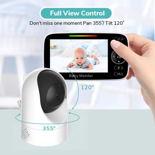 Powertech POWERTECH ενδοεπικοινωνία μωρού PT-1344 με κάμερα & οθόνη 4.3