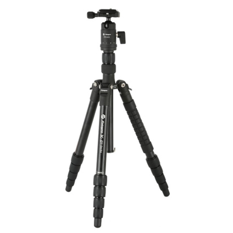FOTOPRO FOTOPRO τρίποδο φωτογράφισης X-go Gecko E2, πτυσσόμενο έως 146.1cm, έως 8kg, μαύρο