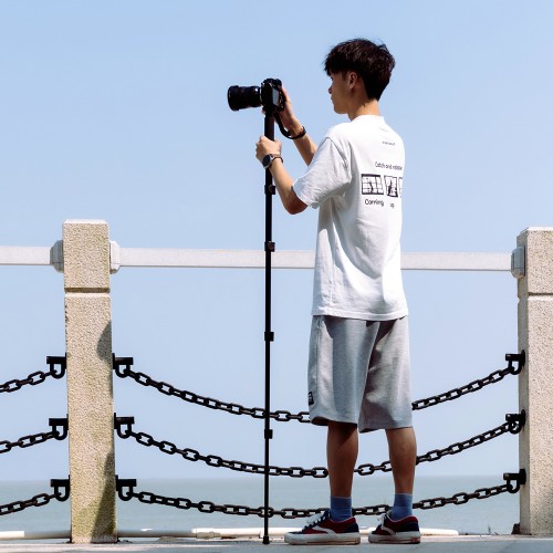 FOTOPRO FOTOPRO μονόποδο φωτογράφισης N-155, πτυσσόμενο έως 155cm, έως 2kg, μαύρο