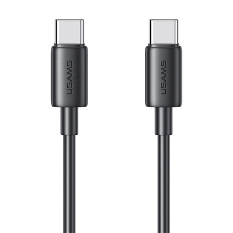 USAMS USAMS καλώδιο USB-C US-SJ711, 60W, 480Mbps, 1m, μαύρο