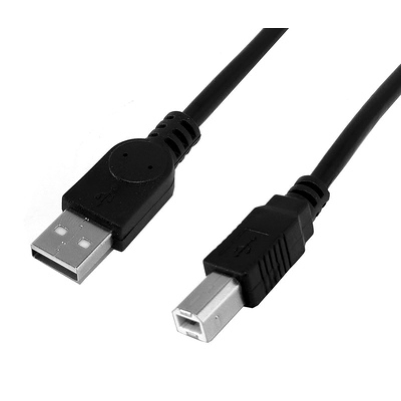 Powertech POWERTECH καλώδιο USB σε USB Type Β CAB-U159, 480Mbps, 1.5m, μαύρο, 10τμχ