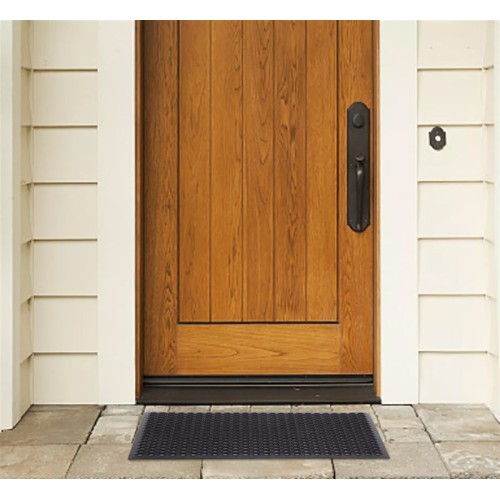 HOME USE HOME USE πατάκι εισόδου HUH-0210, αντιολισθητικό, καουτσούκ, 90x60cm, 8mm πάχος, μαύρο