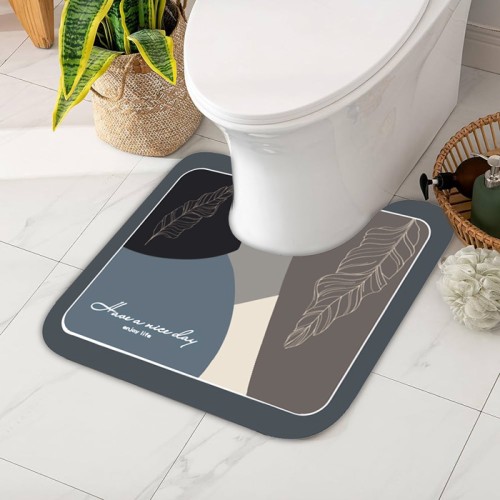 HOME USE HOME USE πατάκι μπάνιου HUH-0215, αντιολισθητικό, 50x40cm, 3.5mm πάχος, πολύχρωμο