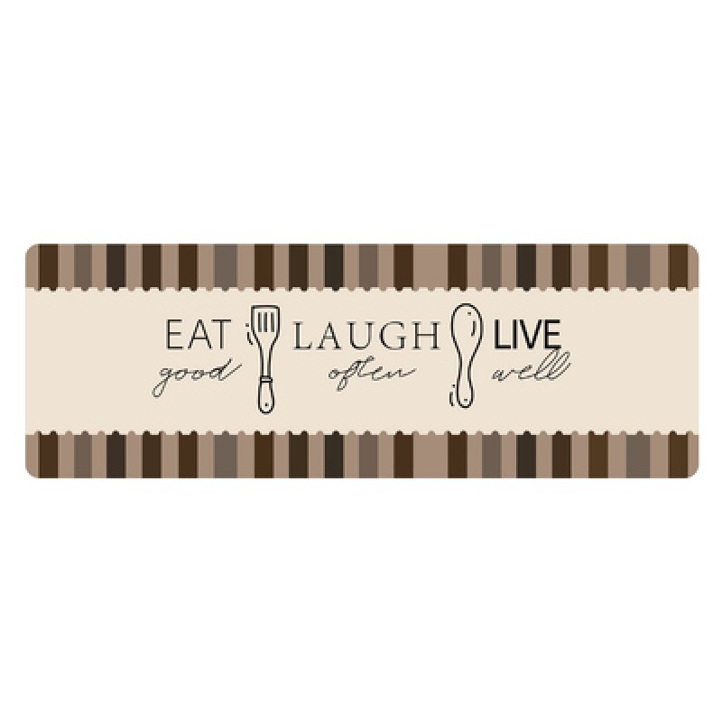 HOME USE HOME USE πατάκι κουζίνας HUH-0219, αντιολισθητικό, 150x50cm, 3.5mm πάχος, καφέ