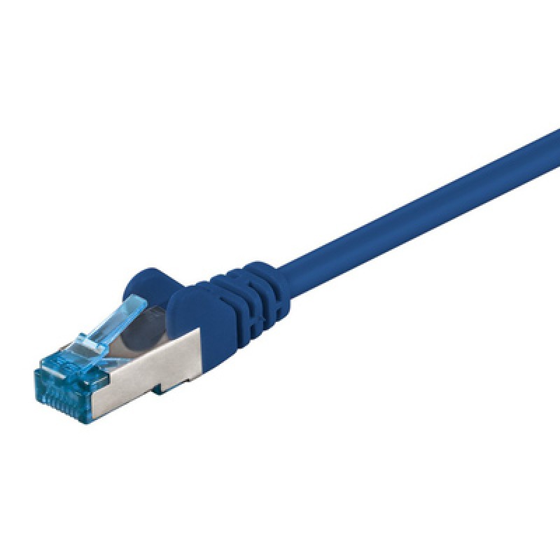 GOOBAY GOOBAY καλώδιο δικτύου 93656, CAT 6A S/FTP, 500 MHz, Copper, 0.5m, μπλε