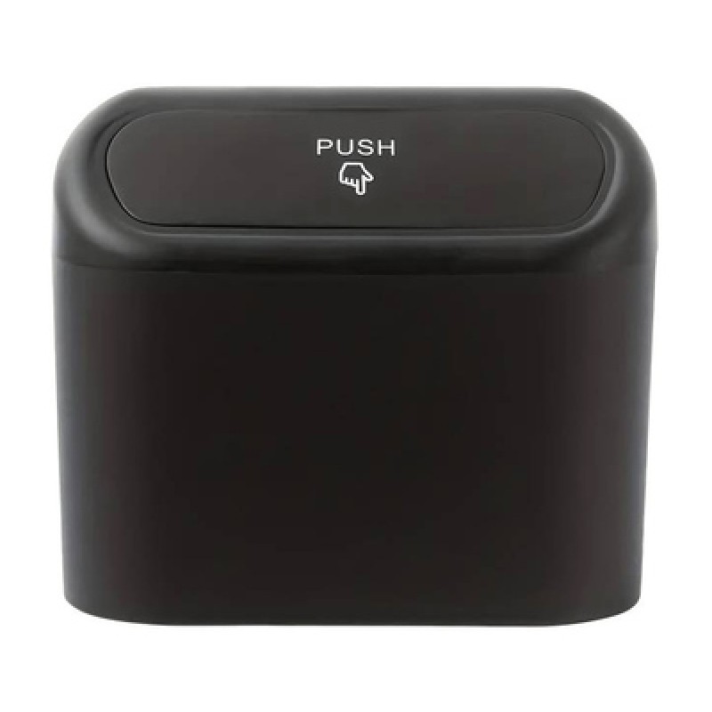 UNBRANDED Κάδος απορριμάτων αυτοκινήτου DA211, 13.5x15.5x8cm, μαύρος