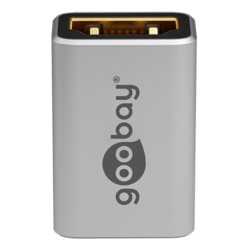 GOOBAY GOOBAY αντάπτορας HDMI 72008, Ethernet, 8K/60Hz, 4K/120Hz, 48 Gbps, γκρι
