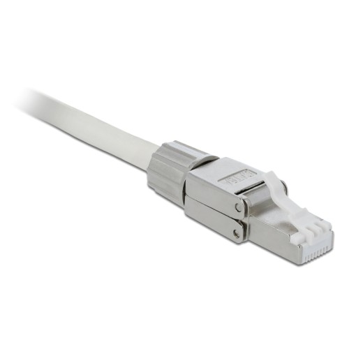 DELOCK DELOCK βύσμα RJ45 CAT 6A STP 86477, tool-free, ασημί