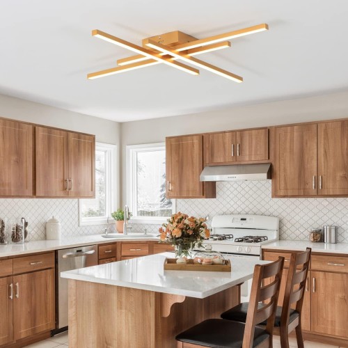 Powertech POWERTECH LED φωτιστικό οροφής HLL-0179, 50W, 4500K, 9x60x60cm, χρυσό