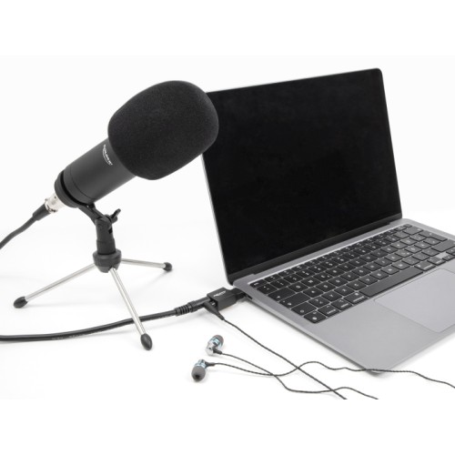 DELOCK DELOCK εξωτερική κάρτα ήχου 67128, 2x 3.5mm, USB-C σύνδεση, μαύρη