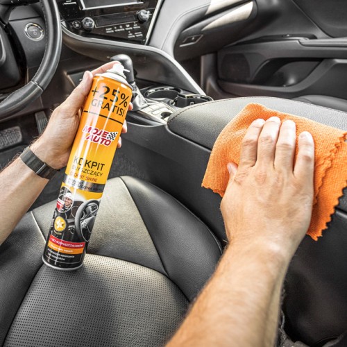 MOJE AUTO MOJE AUTO σπρέι γυαλίσματος πλαστικών αυτοκινήτου 19-009E, βανίλια, 750ml