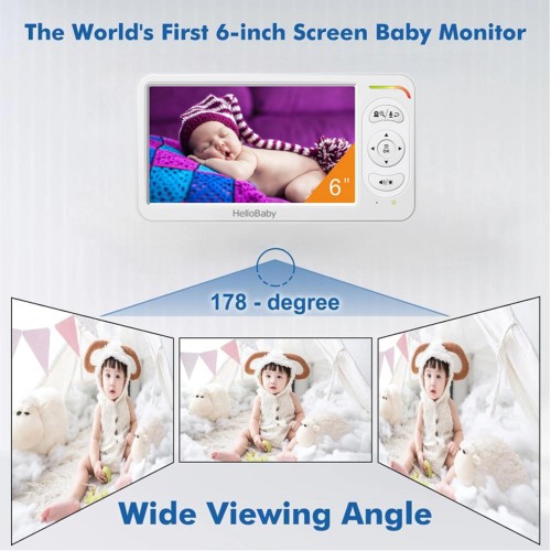 HELLOBABY HELLOBABY ενδοεπικοινωνία μωρού HB6364 με κάμερα & οθόνη 6
