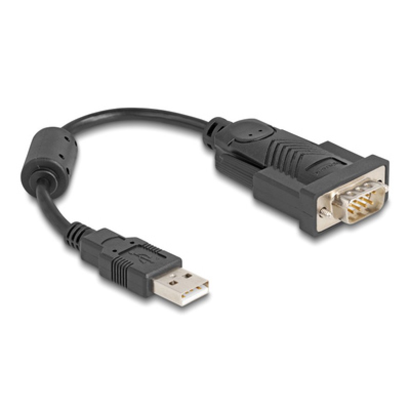 DELOCK DELOCK αντάπορας USB σε RS-232 64276, 460.8Kbps, 0.25m, μαύρος