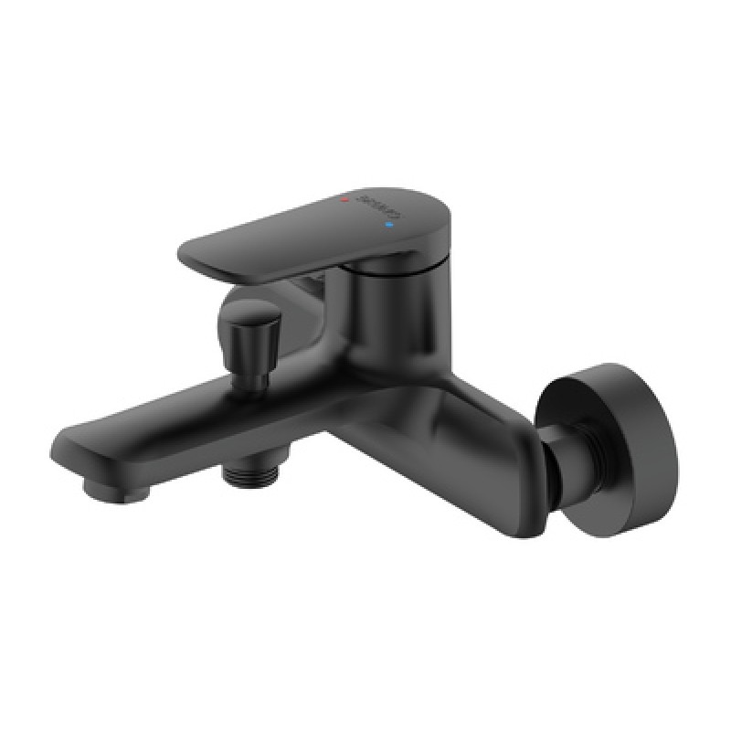 Bruno Μπαταρία Τοίχου Λουτρού M31570-235H,Αναμεικτική Μαύρη