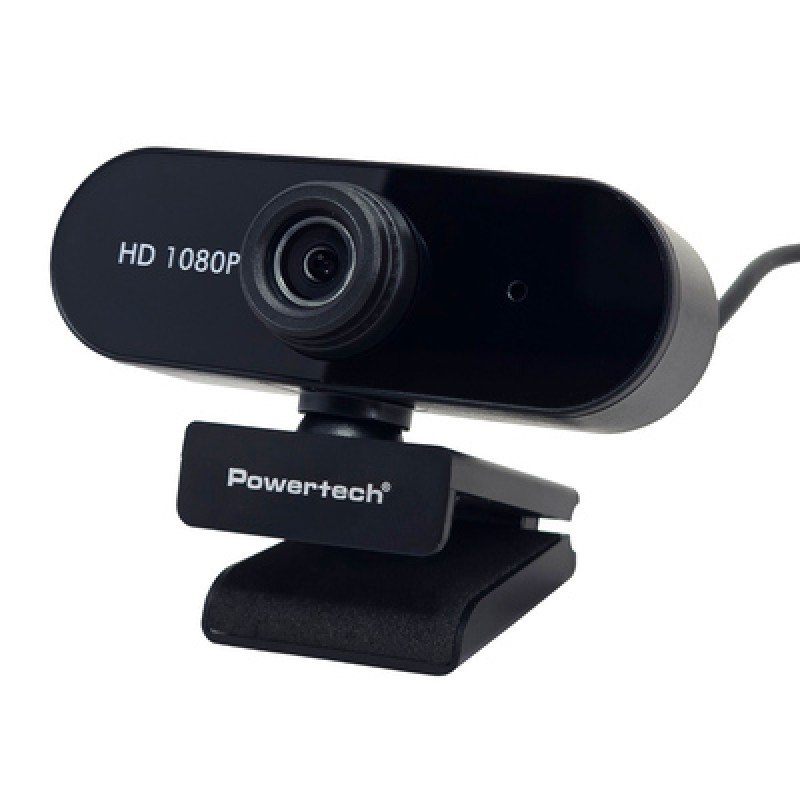 Powertech POWERTECH web camera PT-1382, 2MP, 1080p FHD, ρυθμιζόμενη εστίαση, 1.5m, μαύρη