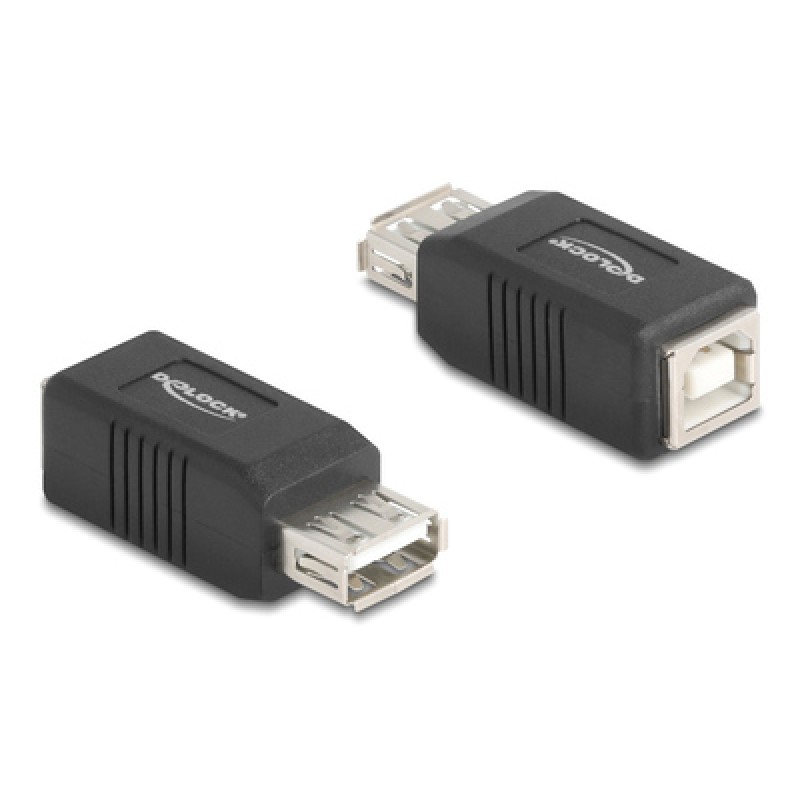 DELOCK DELOCK αντάπτορας USB σε USB Type B 67203, 480Mbps, μαύρος