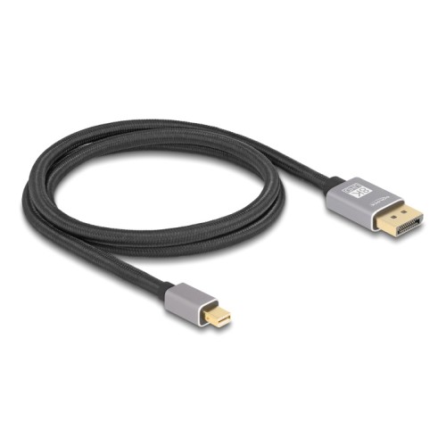 DELOCK DELOCK καλώδιο mini DisplayPort σε DisplayPort 81091, 8K/60Hz, 32.4 Gbps, 1m, μαύρο