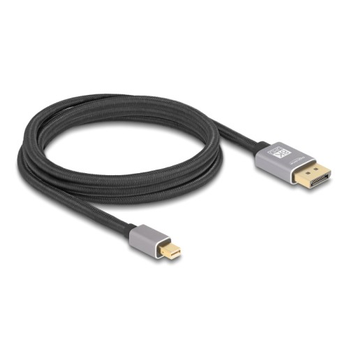 DELOCK DELOCK καλώδιο mini DisplayPort σε DisplayPort 81092, 8K/60Hz, 32.4 Gbps, 2m, μαύρο