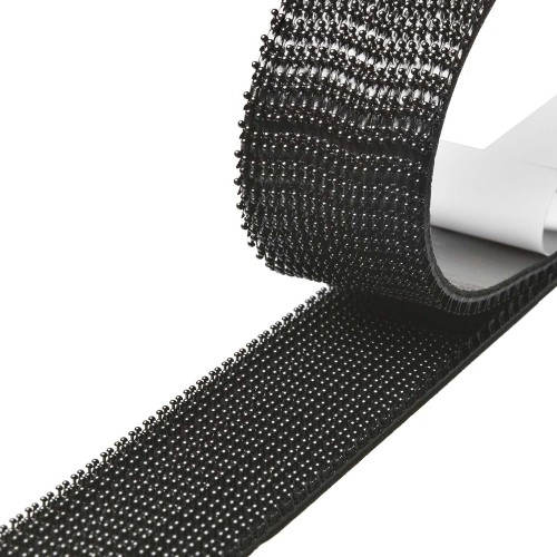 Powertech POWERTECH αυτοκόλλητη ταινία τύπου dual lock χριτς χρατς TIES-078, 25mm, 2.5m, μαύρη