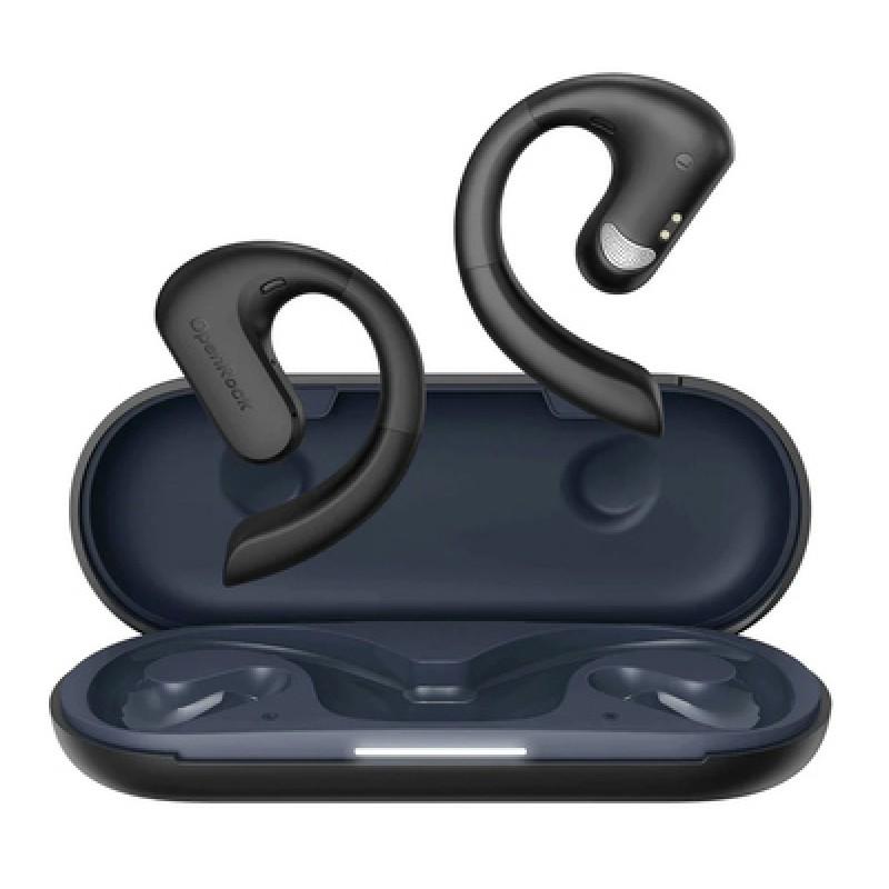 OPENROCK OPENROCKS earphones με θήκη φόρτισης OpenRock S, Open Wearable Stereo, ANC, μαύρο, by OneOdio