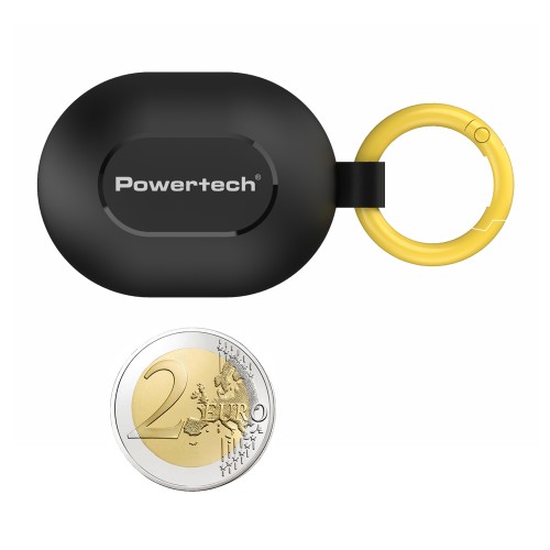 Powertech POWERTECH earphones με θήκη φόρτισης PT-1392, True Wireless, 6mm, 25/230mAh, μαύρα