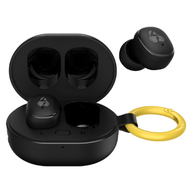 Powertech POWERTECH earphones με θήκη φόρτισης PT-1392, True Wireless, 6mm, 25/230mAh, μαύρα