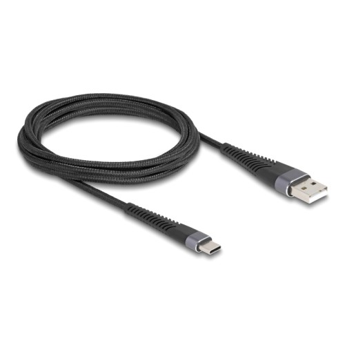 DELOCK DELOCK καλώδιο USB σε USB-C 81122, 60W, 480Mbps, 2m, μαύρο