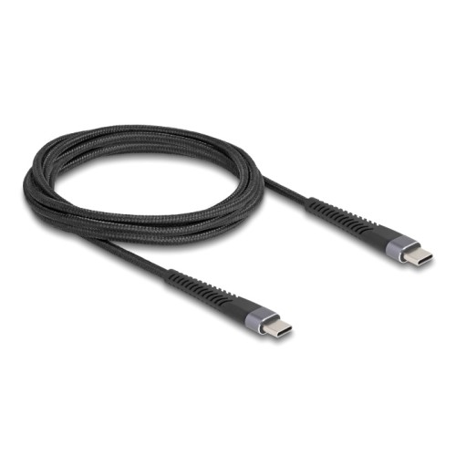 DELOCK DELOCK καλώδιο USB-C 81125, 60W, 480Mbps, 2m, μαύρο