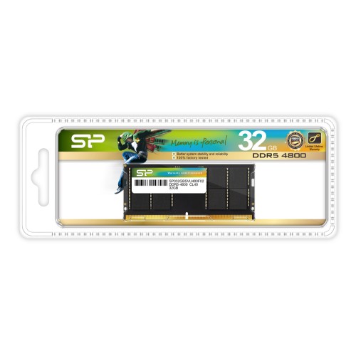 SILICON POWER SILICON POWER μνήμη DDR5 SODIMM SP032GBSVU480F02, 32GB, 4800MHz, CL40