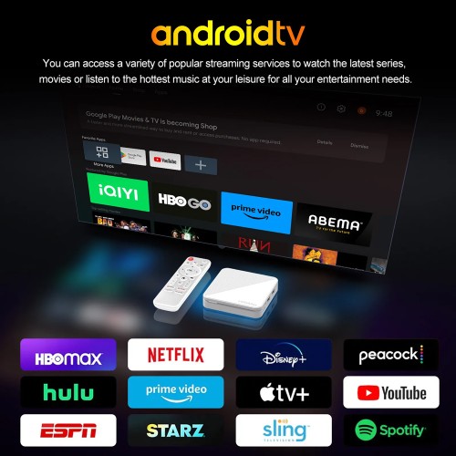 H96 MAX H96 MAX TV Box H313, 4K, 2/16GB, WiFi 6, Bluetooth, Android 14