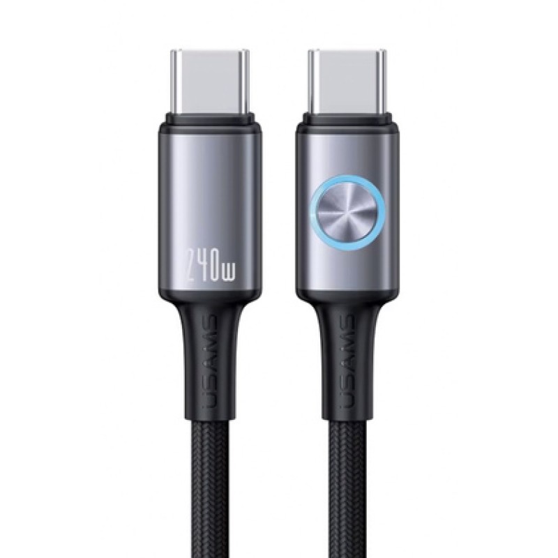 USAMS USAMS καλώδιο USB-C SJ751, 240W, 480Mbps, 1.2m, μαύρο