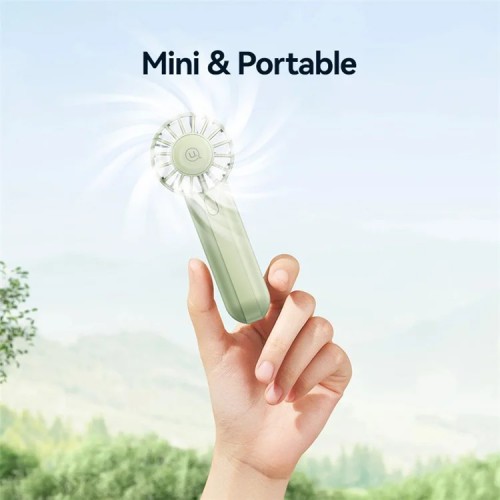 USAMS USAMS φορητός ανεμιστήρας ZB288 με 3 ταχύτητες, 1200mAh, μαύρος