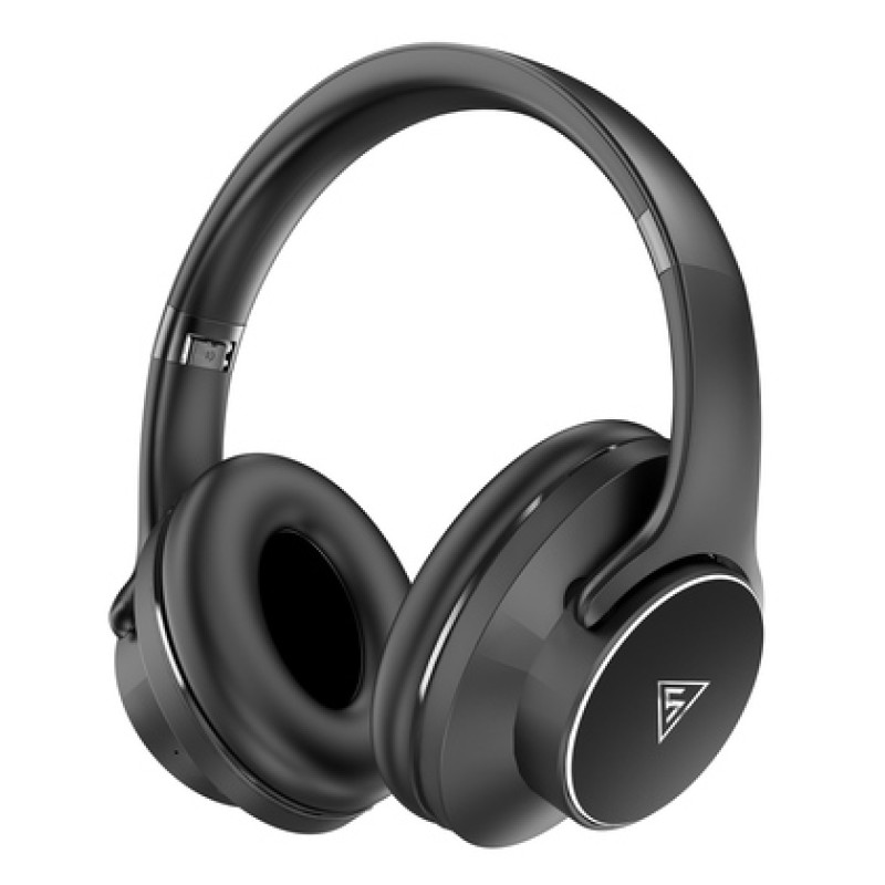 DOQAUS DOQAUS headphones DESIGN 1, ασύρματα & ενσύρματα, Φ40mm, 600mAh, μαύρα