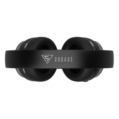 DOQAUS DOQAUS headphones DESIGN 3, ασύρματα & ενσύρματα, Φ40mm, 600mAh, μαύρα