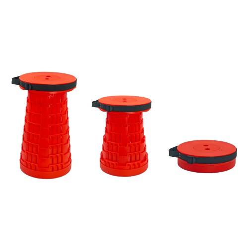 Powertech POWERTECH πτυσσόμενο καρεκλάκι HUH-0233, αντοχή έως 250kg, 25.5x45cm, κόκκινο