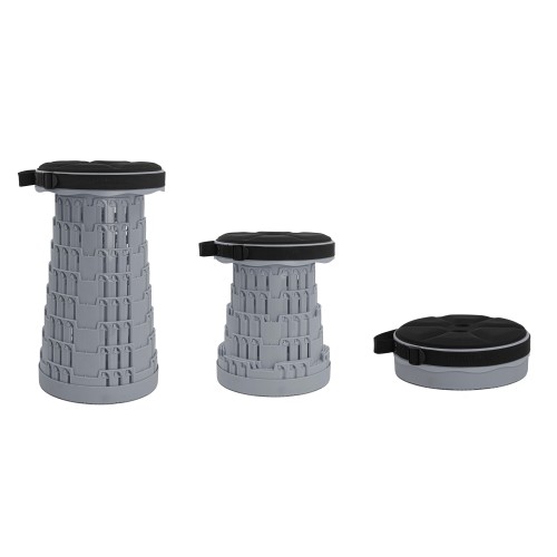 HOME USE HOME USE πτυσσόμενο καρεκλάκι HUH-0236 με μαξιλάρι, αντοχή έως 250kg, 25.5x45cm, γκρι