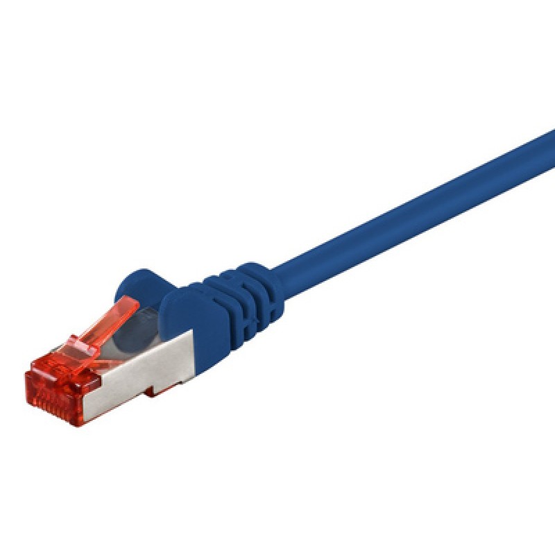 GOOBAY GOOBAY καλώδιο δικτύου 95462, CAT 6 S/FTP, CCA, 250MHz, 0.5m, μπλε