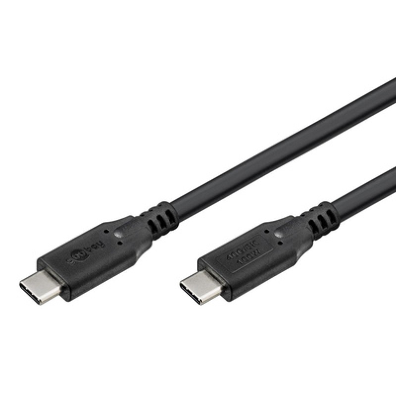 GOOBAY GOOBAY καλώδιο USB-C 74193, USB4, 100W, 40Gbps, 8K/60Hz, 2m, μαύρο
