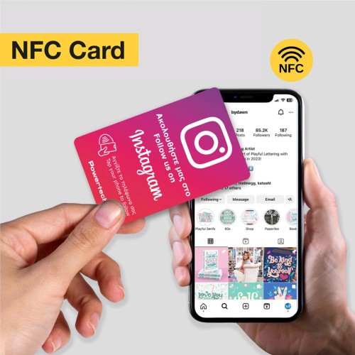 Powertech POWERTECH NFC κάρτα Follow us on Instagram PT-1407