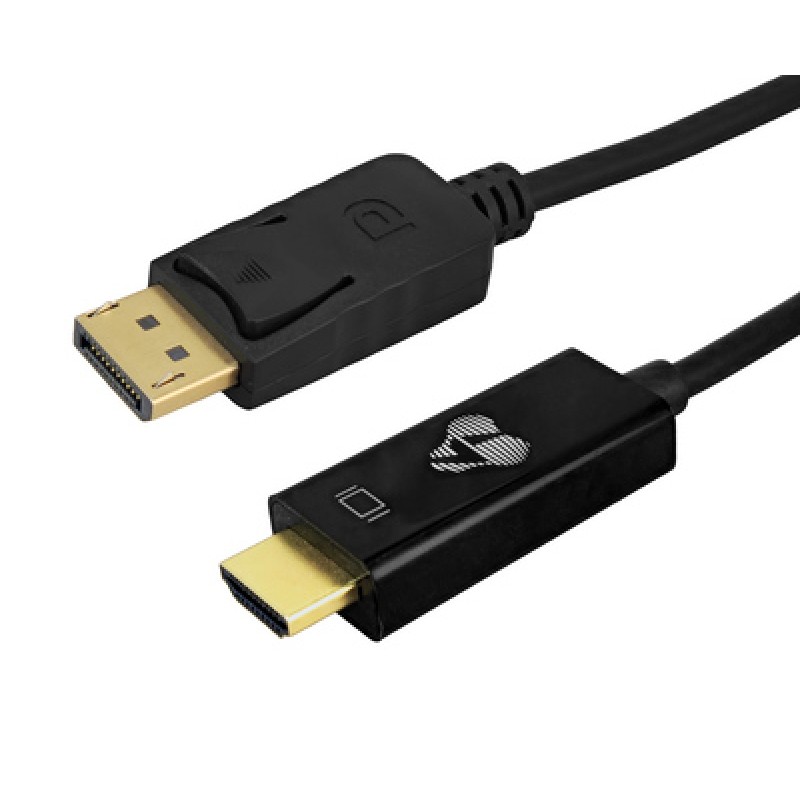 Powertech POWERTECH καλώδιο DisplayPort σε HDMI CAB-H188, 4K/60Hz, 21.6 Gbps, 2m, μαύρο