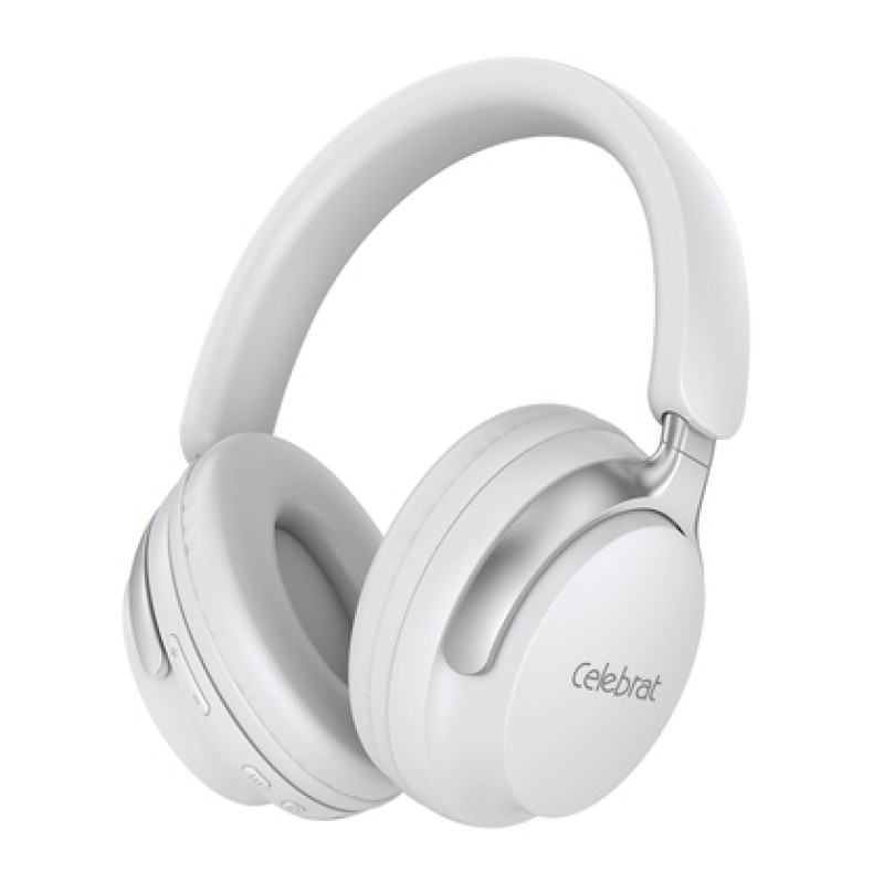 CELEBRAT CELEBRAT headphones A40, ασύρματα & ενσύρματα, 40mm, 250mAh, λευκά