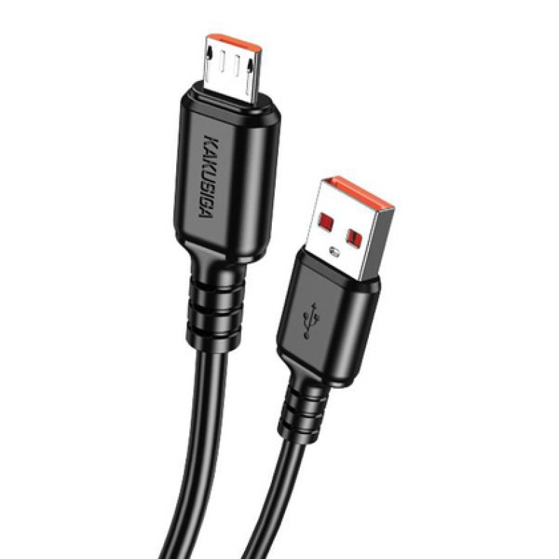 KAKUSIGA KAKUSIGA καλώδιο micro USB σε USB KSC-982, 3A, 480Mbps, 1m, μαύρο