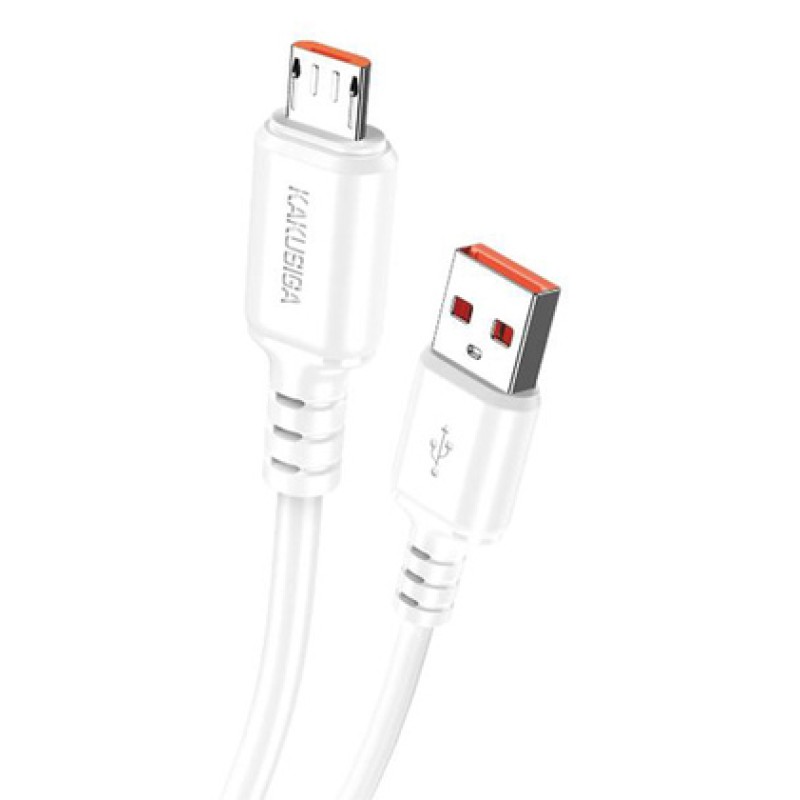 KAKUSIGA KAKUSIGA καλώδιο micro USB σε USB KSC-982, 3A, 480Mbps, 1m, λευκό