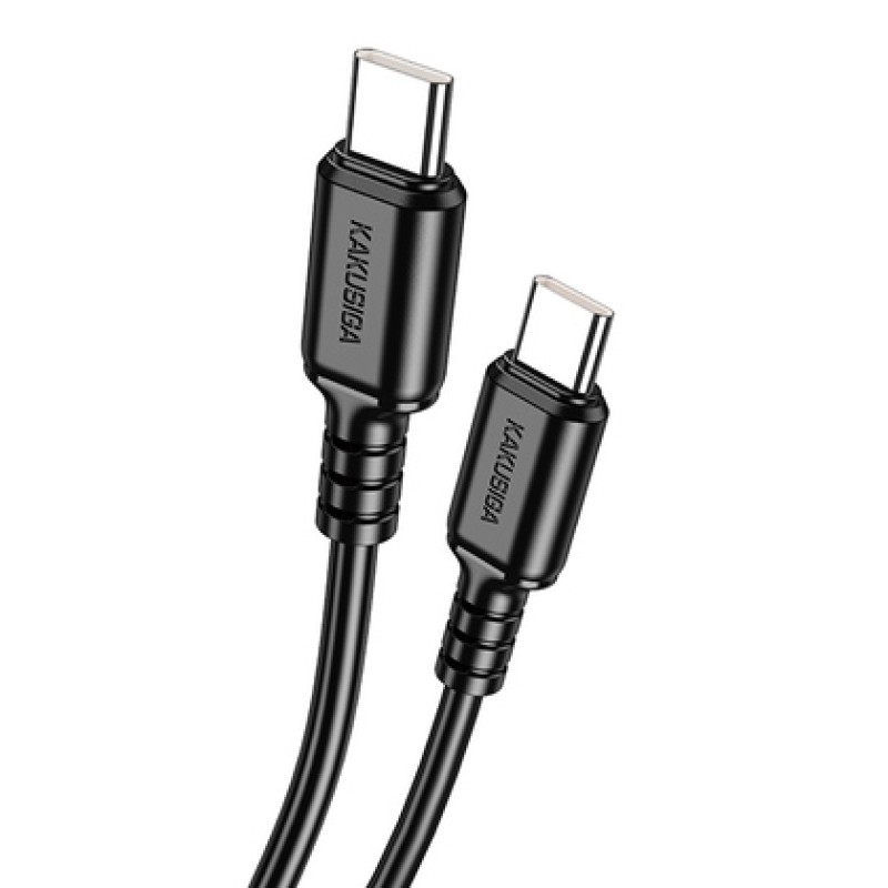 KAKUSIGA KAKUSIGA καλώδιο USB-C σε USB-C KSC-982, 60W, 480Mbps, 1m, μαύρο