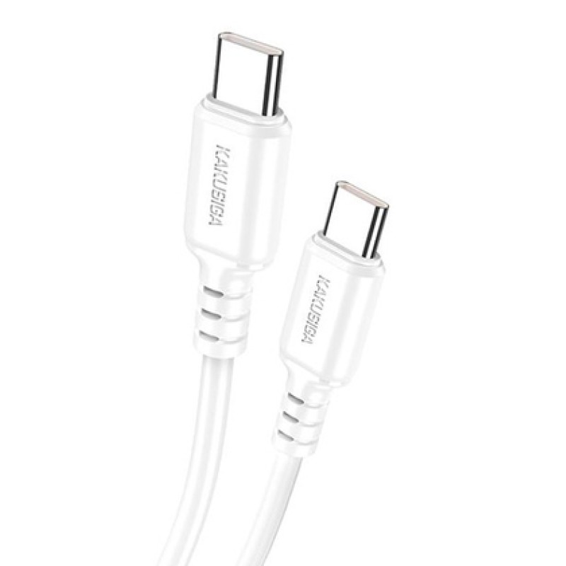 KAKUSIGA KAKUSIGA καλώδιο USB-C σε USB-C KSC-982, 60W, 480Mbps, 1m, λευκό