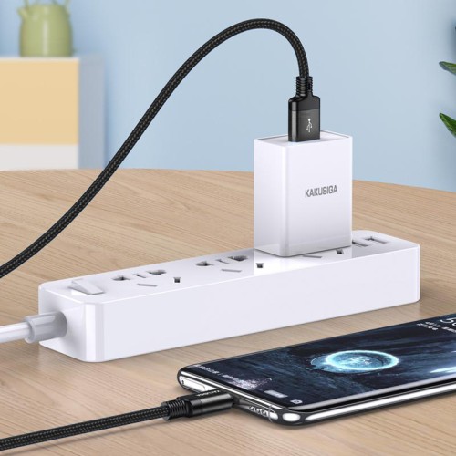 KAKUSIGA KAKUSIGA καλώδιο USB-C σε USB KSC-970, 3A, 480Mbps, 1m, μαύρο