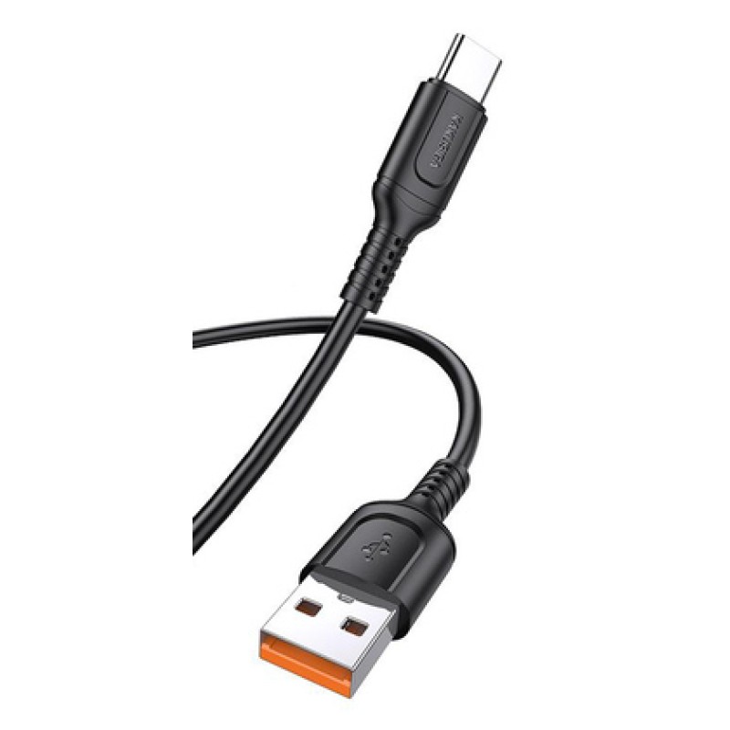 KAKUSIGA KAKUSIGA καλώδιο USB-C σε USB KSC-805, 3A, 480Mbps, 1m, μαύρο