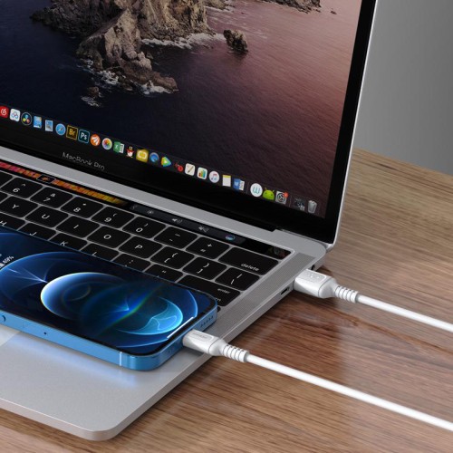 KAKUSIGA KAKUSIGA καλώδιο Lightning σε USB KSC-805, 2.4A, 480Mbps, 1m, μαύρο