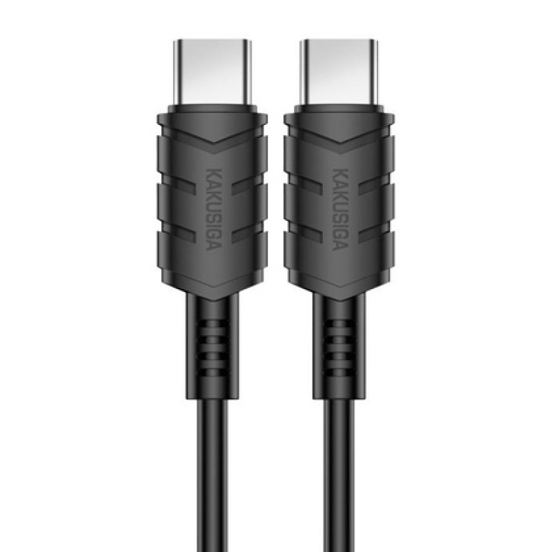 KAKUSIGA KAKUSIGA καλώδιο USB-C σε USB-C KSC-710, 60W, 480Mbps, 1.2m, μαύρο